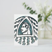 Hakuna Matata Blue Triangle Style.png Briefkaart (Staand voorkant)