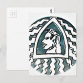 Hakuna Matata Blue Triangle Style.png Briefkaart (Voorkant / Achterkant)