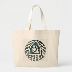 Hakuna Matata Blue Triangle Style.png Grote Tote Bag