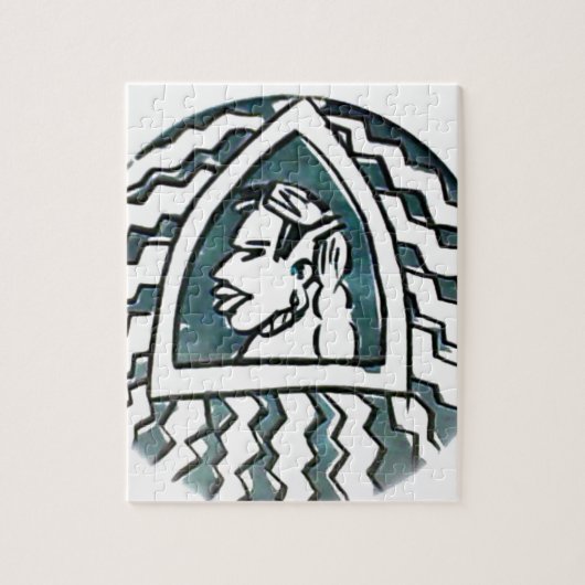 Hakuna Matata Blue Triangle Style.png Legpuzzel (Verticaal)