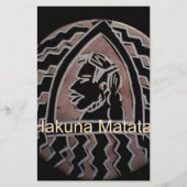 Hakuna Matata Bongo Flavour. Briefpapier (Voorkant)