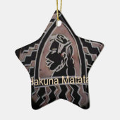 Hakuna Matata Bongo Flavour. Keramisch Ornament (Links)