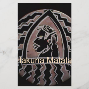Hakuna Matata Bongo Smaak. Briefpapier