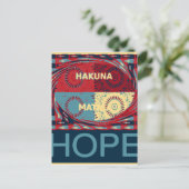 Hakuna matata briefkaart (Staand voorkant)