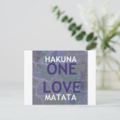 HAKUNA MATATA BRIEFKAART (Staand voorkant)