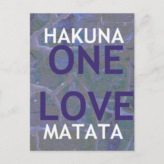 HAKUNA MATATA BRIEFKAART (Voorkant)