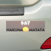 Hakuna Matata Bumpersticker (Op auto)