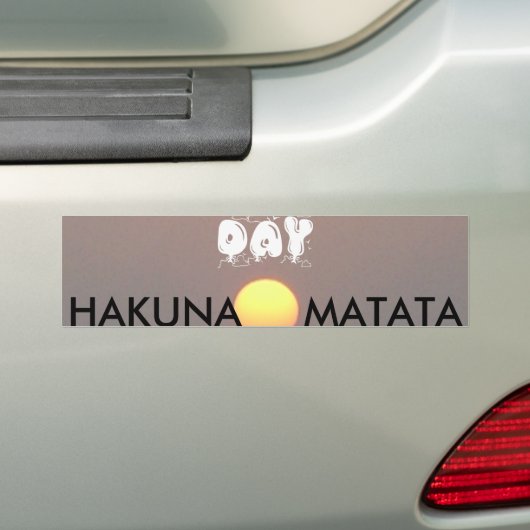 Hakuna Matata Bumpersticker (Op auto)