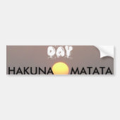 Hakuna Matata Bumpersticker (Voorkant)