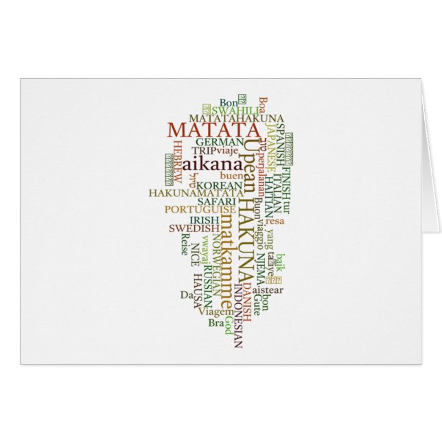Hakuna Matata Cadeaukleur (Voorkant Horizontaal)
