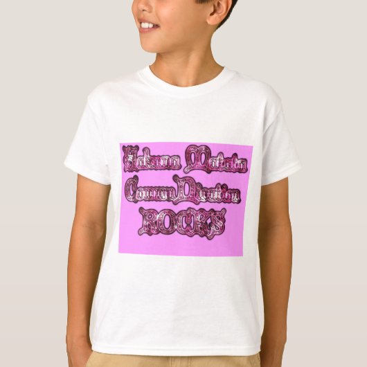 Hakuna Matata Communicatie ROCKS Kunstprint T-shirt (Voorkant)