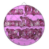 Hakuna Matata Communication ROCKS Kunstdruk Dartbord (Voorkant)