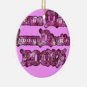 Hakuna Matata Communication ROCKS Kunstdruk Keramisch Ornament (Rechts)