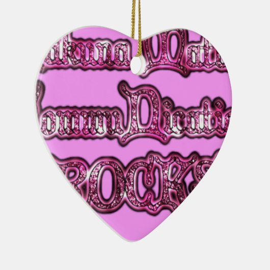 Hakuna Matata Communication ROCKS Kunstdruk Keramisch Ornament (Rechts)