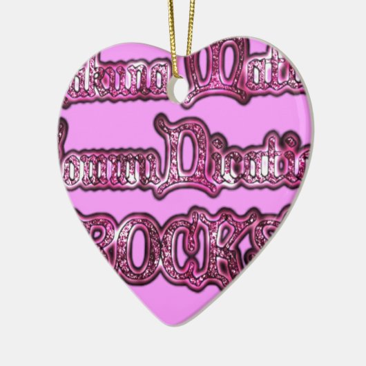 Hakuna Matata Communication ROCKS Kunstdruk Keramisch Ornament (Links)