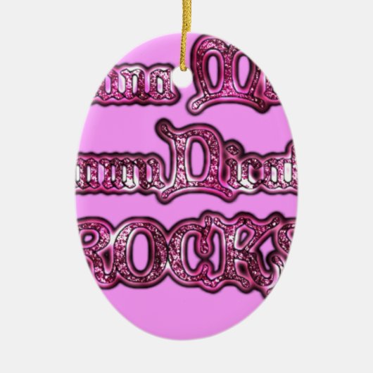 Hakuna Matata Communication ROCKS Kunstdruk Keramisch Ornament (Voorkant)