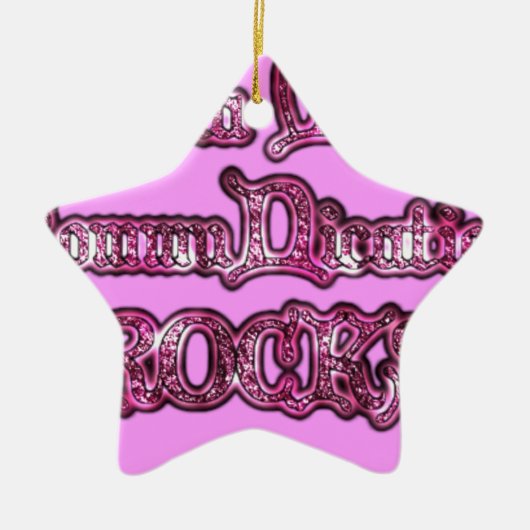 Hakuna Matata Communication ROCKS Kunstdruk Keramisch Ornament (Voorkant)