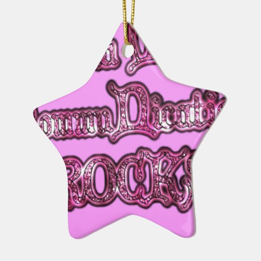 Hakuna Matata Communication ROCKS Kunstdruk Keramisch Ornament (Links)