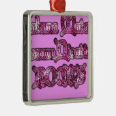 Hakuna Matata Communication ROCKS Kunstdruk Metalen Ornament (Rechts)