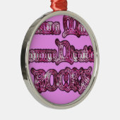 Hakuna Matata Communication ROCKS Kunstdruk Metalen Ornament (Rechts)