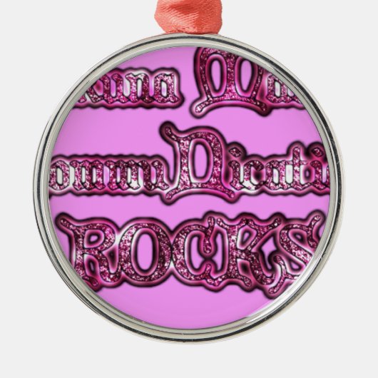 Hakuna Matata Communication ROCKS Kunstdruk Metalen Ornament (Voorkant)