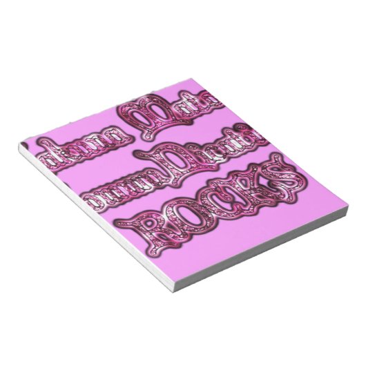 Hakuna Matata Communication ROCKS Kunstdruk Notitieblok (Schuin)