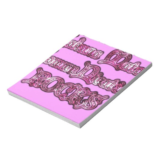 Hakuna Matata Communication ROCKS Kunstdruk Notitieblok (Linkerzijde)