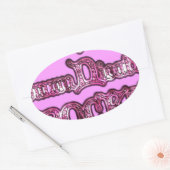 Hakuna Matata Communication ROCKS Kunstdruk Ovale Sticker (Envelop)