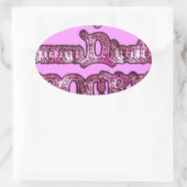 Hakuna Matata Communication ROCKS Kunstdruk Ovale Sticker (Tas)