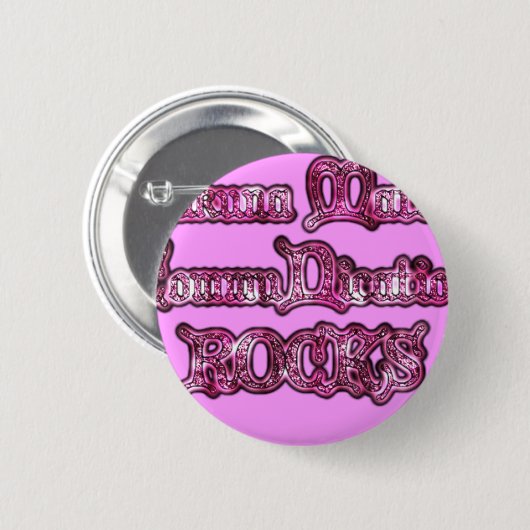 Hakuna Matata Communication ROCKS Kunstdruk Ronde Button 5,7 Cm (Voorkant /achterkant)