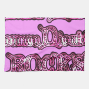 Hakuna Matata Communication ROCKS Kunstdruk Theedoek