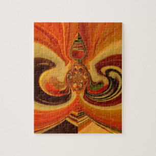 Hakuna Matata Cool Retro  bloemen design.jp Legpuzzel