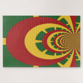 Hakuna Matata  COOL RETRO jamaicas Rastas Legpuzzel (Horizontaal)