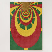 Hakuna Matata  COOL RETRO jamaicas Rastas Legpuzzel (Verticaal)