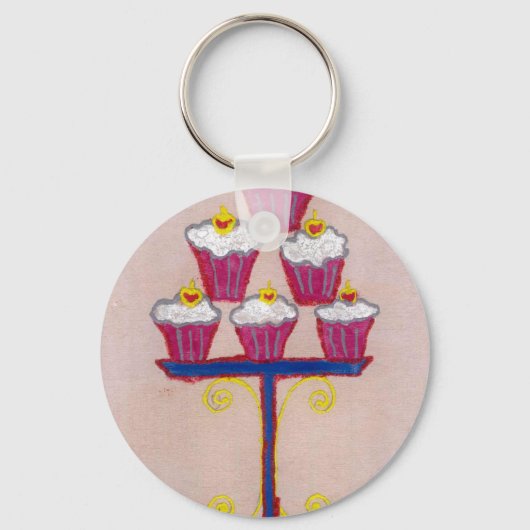 Hakuna matata cupcakes sleutelhanger (Voorkant)