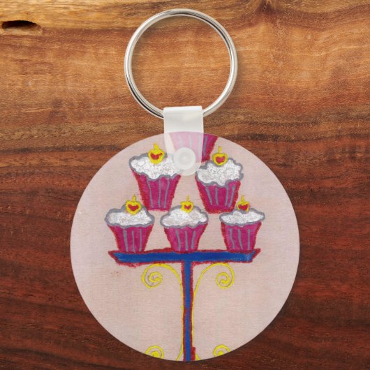 Hakuna matata cupcakes sleutelhanger (Voorkant)