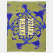 Hakuna Matata Custom Fleece Blanket (Voorkant)