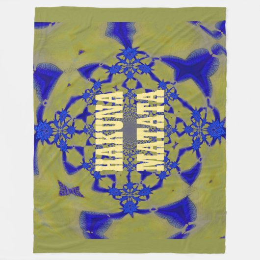 Hakuna Matata Custom Fleece Blanket (Voorkant)