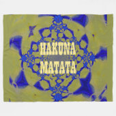 Hakuna Matata Custom Fleece Blanket Deken (Voorkant (Horizontaal))