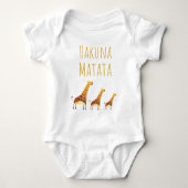 Hakuna Matata Cute Giraffes Romper (Voorkant)