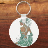 Hakuna Matata-dames gaan naar Green.png Sleutelhanger (Voorkant)