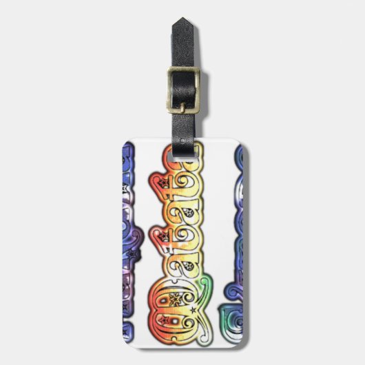 Hakuna Matata Europe Art Print/Graphic Bagagelabel (Voorkant verticaal)