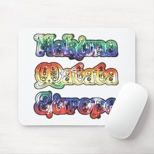 Hakuna Matata Europe Art Print/Graphic Muismat (Met muis)