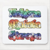 Hakuna Matata Europe Art Print/Graphic Muismat (Voorkant)