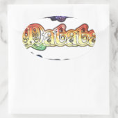 Hakuna Matata Europe Art Print/Graphic Ovale Sticker (Tas)