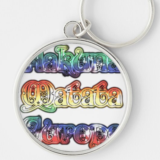 Hakuna Matata Europe Art Print/Graphic Sleutelhanger (Voorkant)