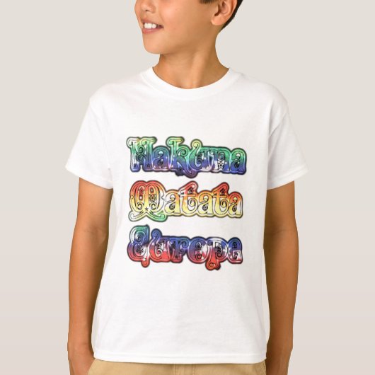 Hakuna Matata Europe Art Print/Graphic T-shirt (Voorkant)