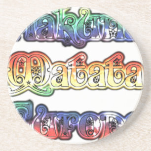 Hakuna Matata Europe Art Print/Graphic Zandsteen Onderzetter