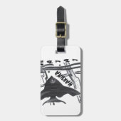 Hakuna Matata Fish Art Print Bagagelabel (Voorkant verticaal)