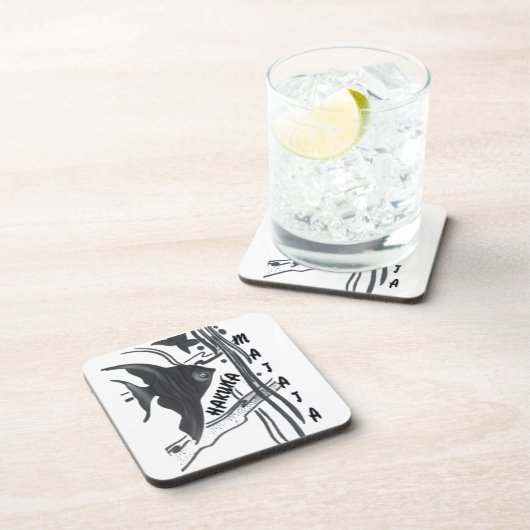 Hakuna Matata Fish Art Print Bier Onderzetter (Rechterzijde)